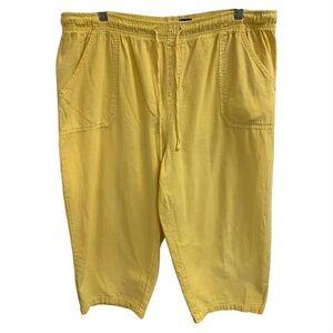 Basic Editions Yellow Women's Athletic Shorts Size XL